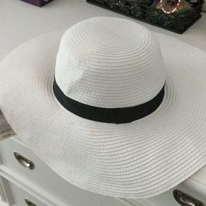 Never worn white sun hat